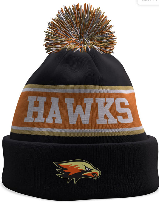 Hawks POM Winter Hat (In Stock)